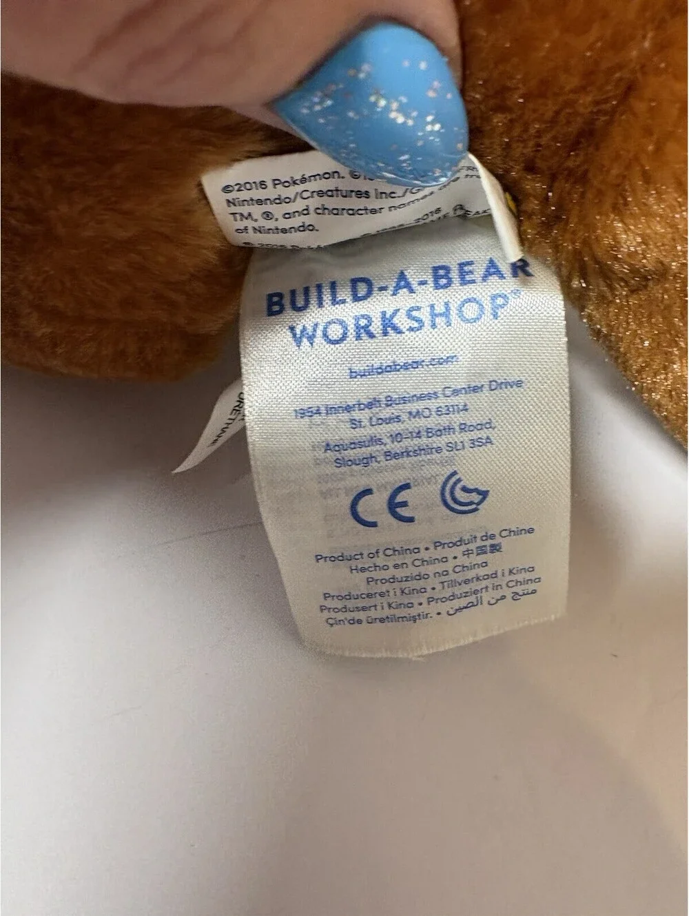 Pokemon Build A Bear EEVEE Plush 16